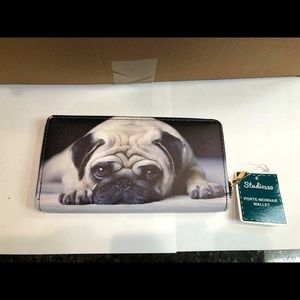 Wallet with pug on it